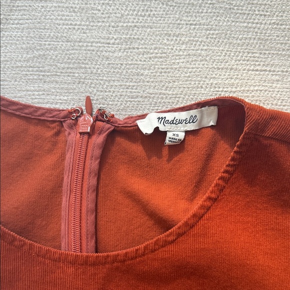 Madewell Corduroy Puff Sleeve Dress - Sz XS - Picture 2 of 3